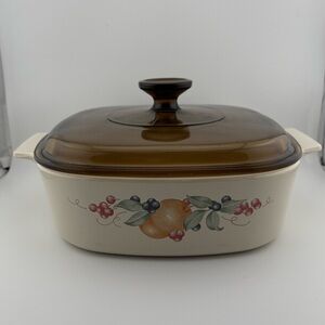 Vintage CorningWare A-2-B 2 Liter Abundance Casserole Dish with Lid